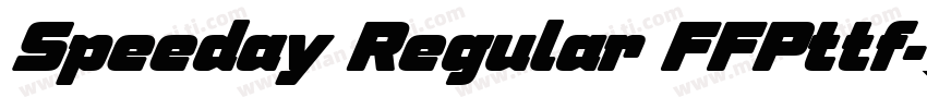 Speeday Regular FFPttf字体转换